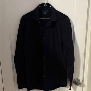 Men's Black Dress Shirt Neck Size 16 Slim Fit